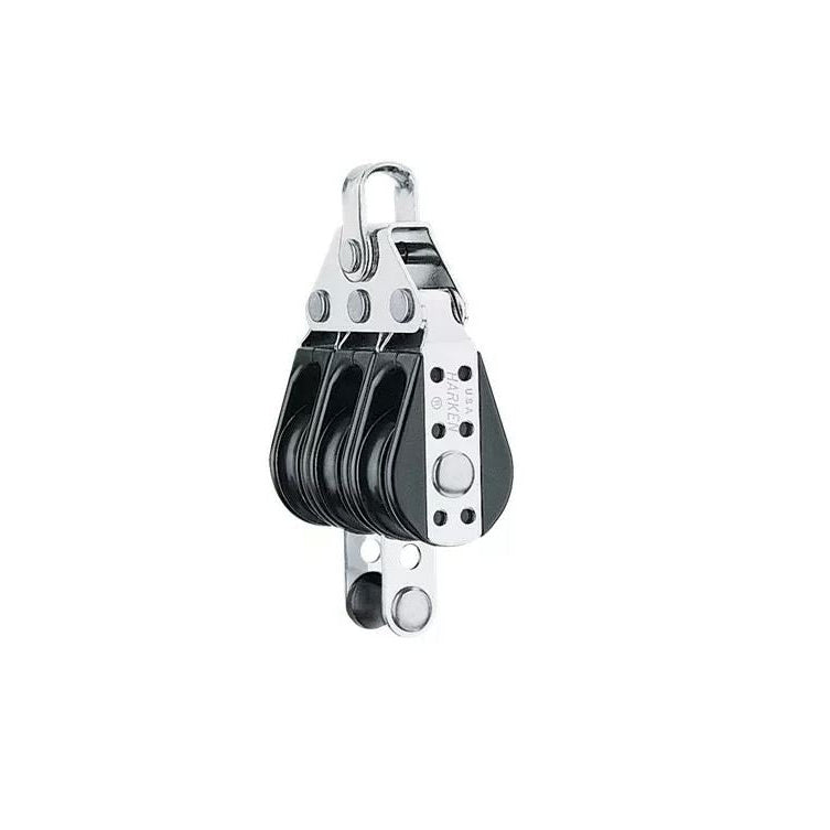 Harken 29mm Bullet Block, 3-scheibig, mit Hundsfott